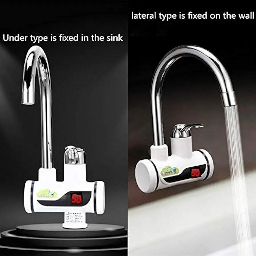 Instant Hot Water Faucet 50ml White Stainless Steel