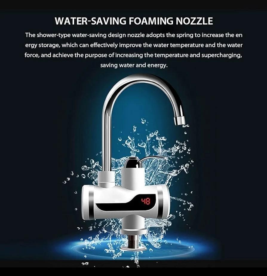 Instant Hot Water Faucet 50ml White Stainless Steel